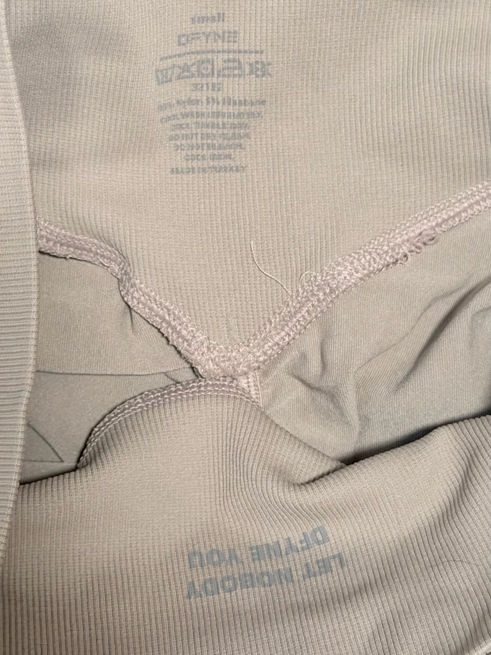 Seamless High-Waist Sculpting Leggings - Taupe - Picture 3 of 4